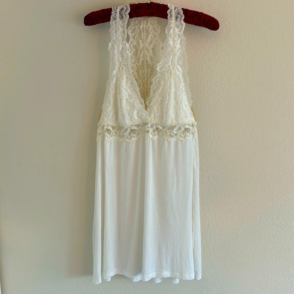 White lace chemise